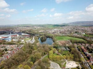 Ariel Photo Of Stamford Park In Ashton Another Suburb Of Manches