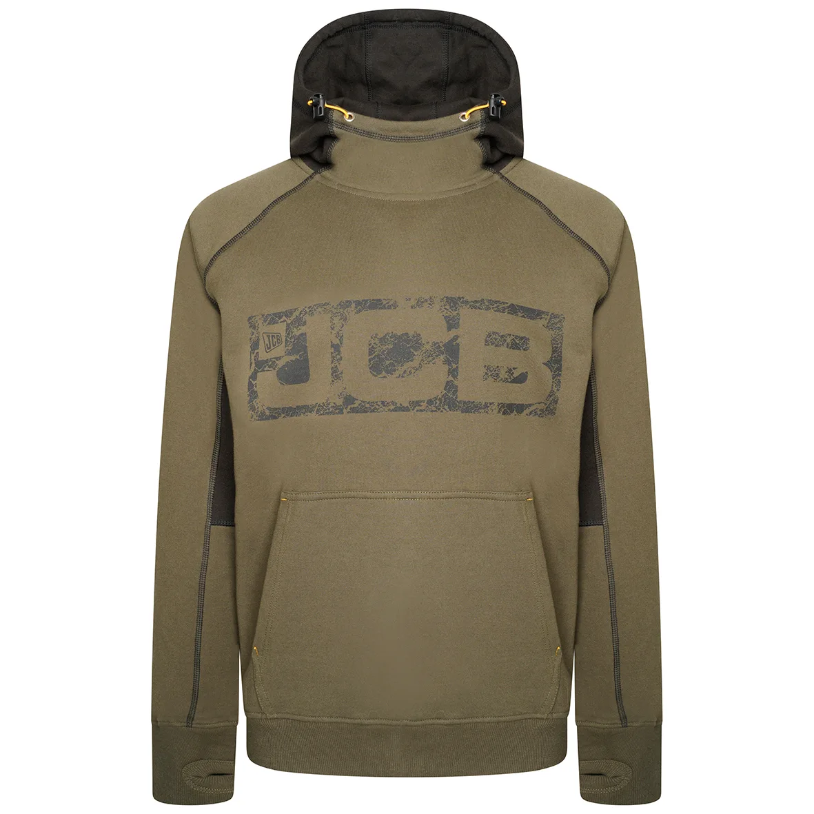 Felpa Da Lavoro JCB Crew Trade Uomo – Cotone E Poliestere, Con Cappuccio, Taglie S-2XL
