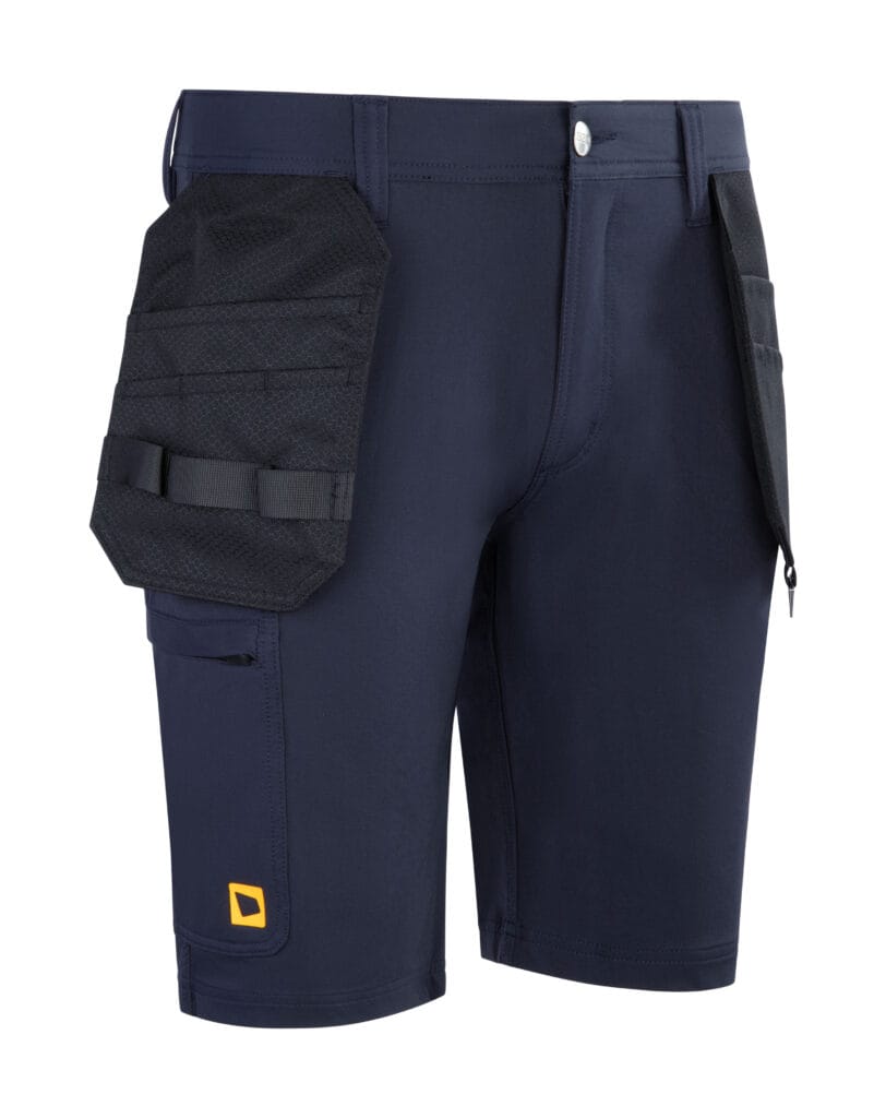 JCB Workwear Stretch Holster Pocket Shorts Navy – Heavy Duty Work